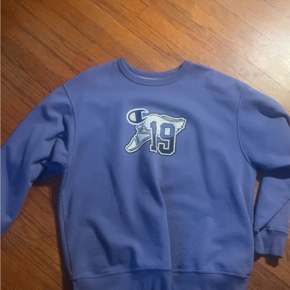 Champion Men's Crewneck Sweater in Blue